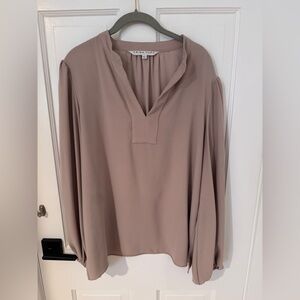 Trina Turk Taupe Blouse